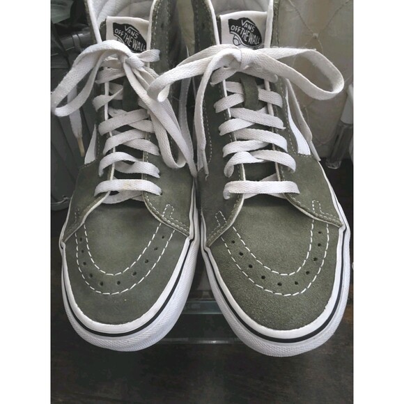 Unisex Moss Green Canvas/Suede Lace Up VANS 751505 Off The Wall US M 7 W 8.5 SB1 - Picture 3 of 13